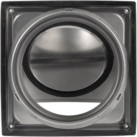 Vent Systems 125 mm Stainless Steel Air Exhaust Vent Cover - Dryer Vent Rain Hood - Wall-Mounted Metal Vent with Non-Return Flap - Indoor & Outdoor Use HVAC for Bathroom, Home, Kitchen