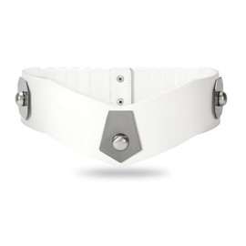 VOMELLI Wide Elastic Waist Belt Women's Vintage Stretch Belt Waist Belt with Silver Buckle for Dress, E-white