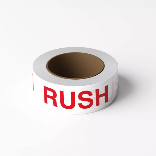 PackPro RUSH Preprinted Sealing Packing Tape 2" x 330"/110 yards