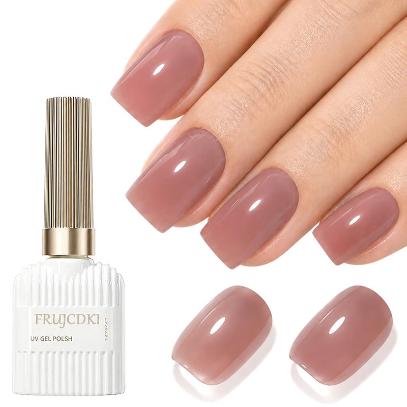 Esmalte Gel para Uñas UV LED, Soak Off Translúcido Nude