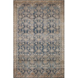 Loloi Magnolia Home by Joanna Gaines x Lenna Indigo/Natural 2'-6" x 9'-6" Runner Rug