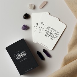TangoBird Miracle Mantras Affirmation Deck - 60 Cards for Manifestation and Daily Affirmations