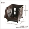 Heiwa Industry Stacking Basket Slim Natural Brown 14.4 x 10.2