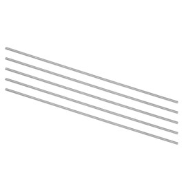 uxcell 5pcs Round Steel Metal Rods, 1.5mm x 150mm High Speed Steel (HSS) Lathe Bar Stock Tool, for Shaft Gear Drill Lathes Boring Machine Turning Miniature DIY Craft