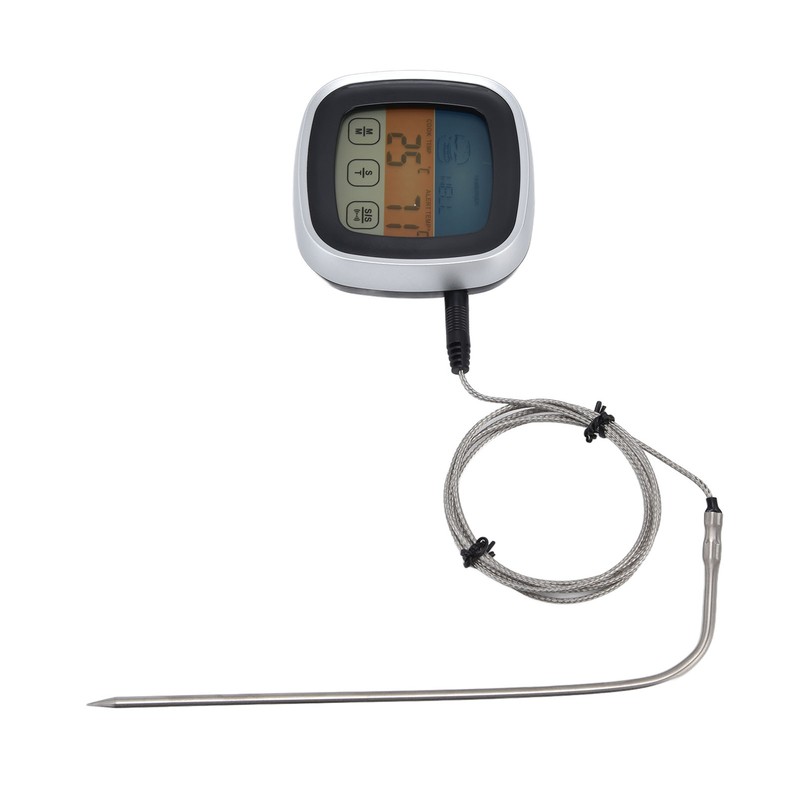 Digital Meat Thermometer Waterproof Stainless Steel Food Thermometer with BBQ