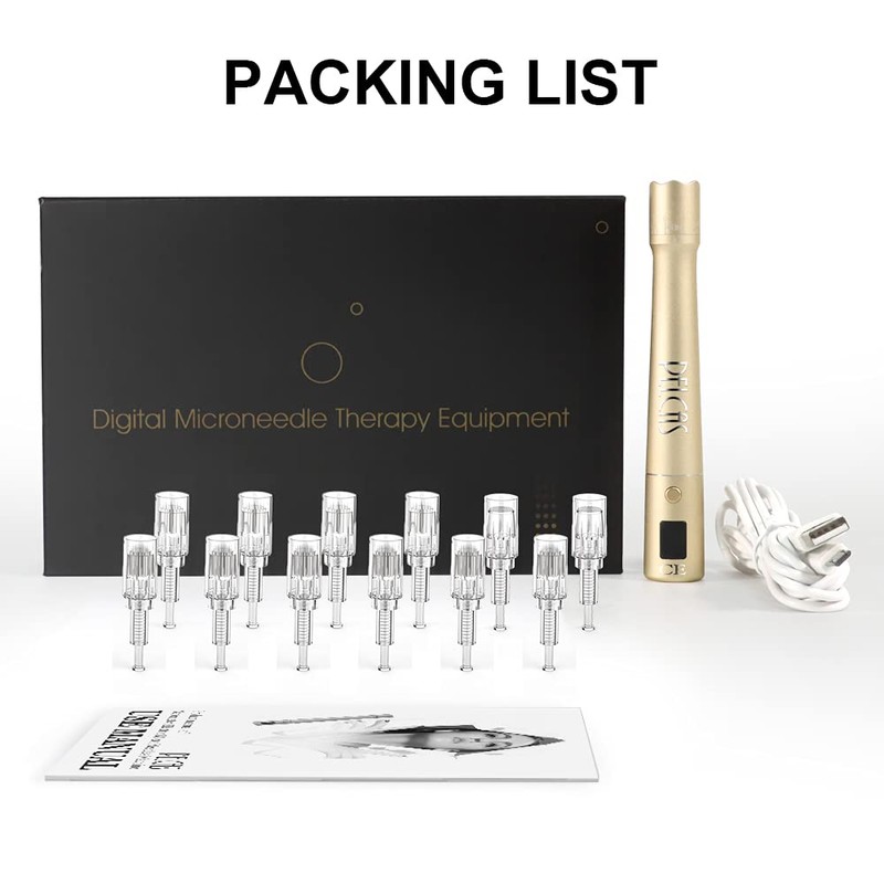 PELCAS Wireless Derma Pen, Electric Micro Needle Pen Micro Needle