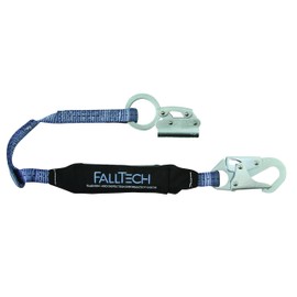 FallTech 8353 Rope Grab Lanyard Set - Single Leg, ViewPack with Manual/Park Rope Grab, 1 Snap Hook for 5/8" Rope, 3", Blue/Black