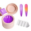 Cushion Gradient Painting Gel, Purple Ombre Nails Patting Gel Polish