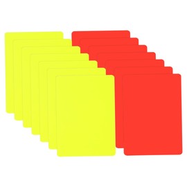 Kisangel 14pcs PVC Soccer Referee Cards Red Yellow Cards for Football Matches Portable Professional Standard Essential Sports Accessories for Referees