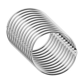 Operitacx 24pcs Binder Binding Ring Metal Loose Leaf Binder Rings for DIY Crafts and Albums - 43mm Office Supplies The Ring Binder Clips Buckle Ring Paper Rings Accessories Photo Album Iron