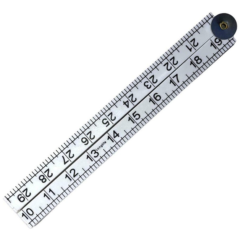 PaulStore Folding Plastic Ruler 1m 3ft Easy to Read Metric