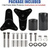 Motorcycle Frame Sliders, PSLER Carbon No Cut Frame Slider Crash