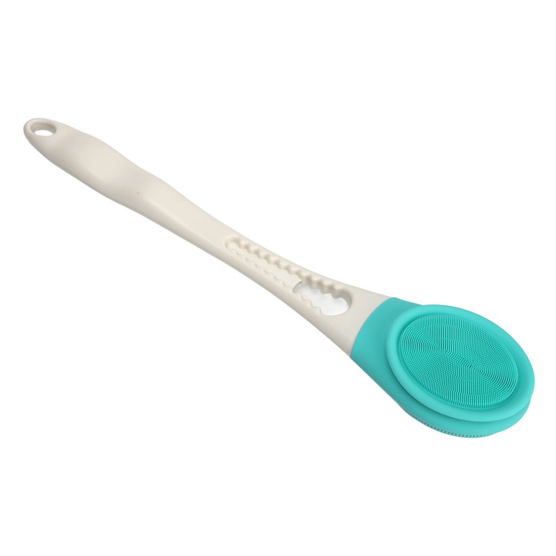 Electric Body Scrubber Brush 3 Speed Vibration Green Waterproof Long