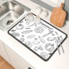 Dish Drying Mat Coffee Mat, Super Absorbent Drying Mat, Hide