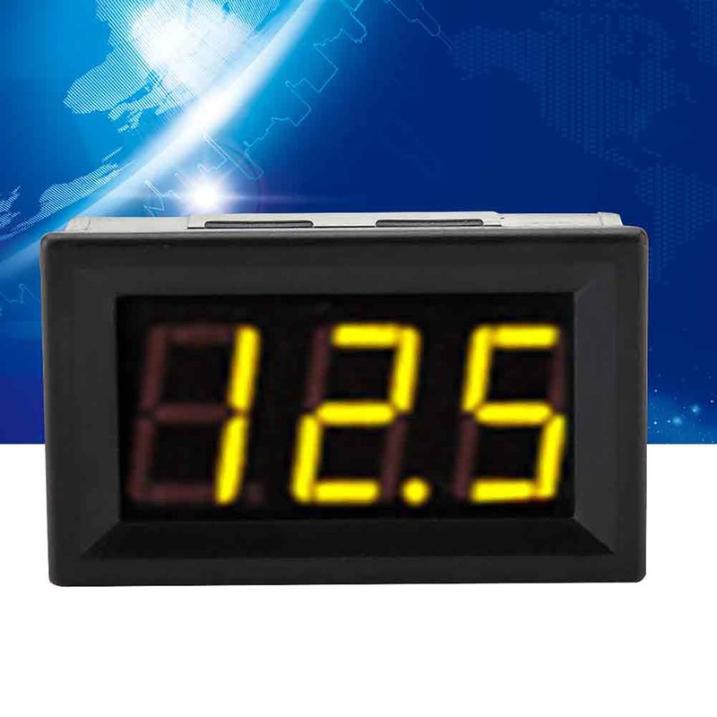 LED Voltmeter Voltage Tester, Digital Display, Voltmeter Panel, High Precision