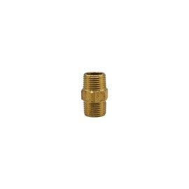 D2 Products 1/2 NPT Brass Pipe Nipple, Pack of 4 with Free Thread Tape (1/4 NPT) (1/2 NPT) (1/2)