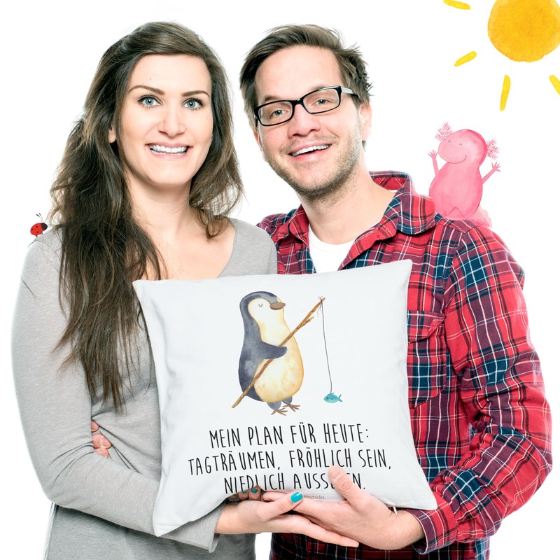 Mr. & Mrs. Panda 40 x 40 cm Cushion Penguin