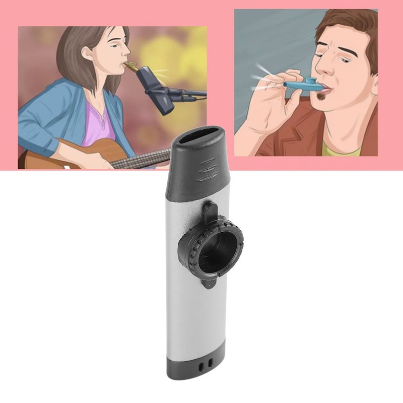 Kazoo Professional Aluminum Adjustable Tone Musical Instrument with 5Pcs Flute