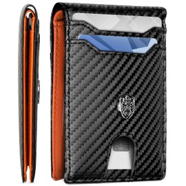 Alpha Pair RFID Wallet for Men - Bifold, and Trendy Slim Wallet for Men of Class - Huge Capacity with 10 Credit Card Holders, ID Window and Compartment for Bills - Giftable Leather Wallet