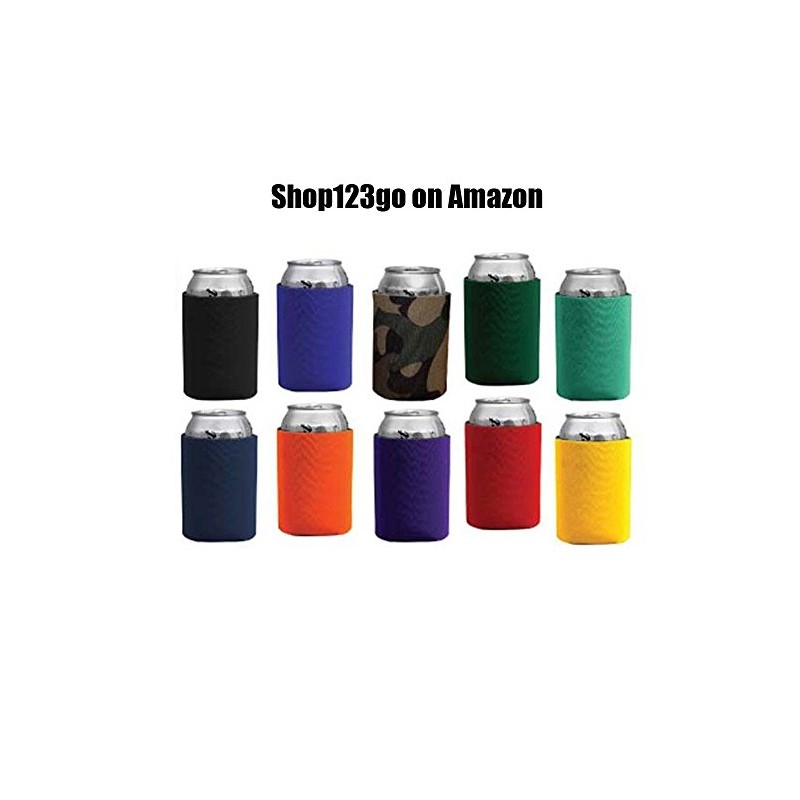 Shop123go Coloful Foam Insulated Can Holder/Can Cooler/Beverage Holder/Can Chiller/Bottle Cooler,5