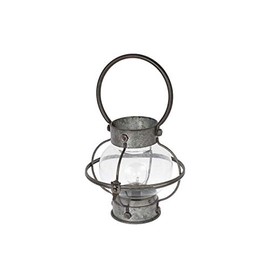 Dulton Interior Goods L.E.D Lantern, Height 11.0 x Width 6.7 x Depth 7.5 inches (280 x 170 x 190 mm), Style Type A L.E.D LANTERN A.SILVER A R855-1043ASV