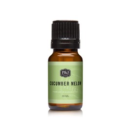 P&J Trading Fragrance Oil for Diffusers for Home - Cucumber Melon 10ml Fragrance Scents for Candle Making - Soap Making Supplies & Car Diffuser Scents