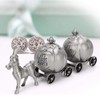 Silver Tooth Holder, First Curl and Tooth Keepsake Box,Carriage Shape