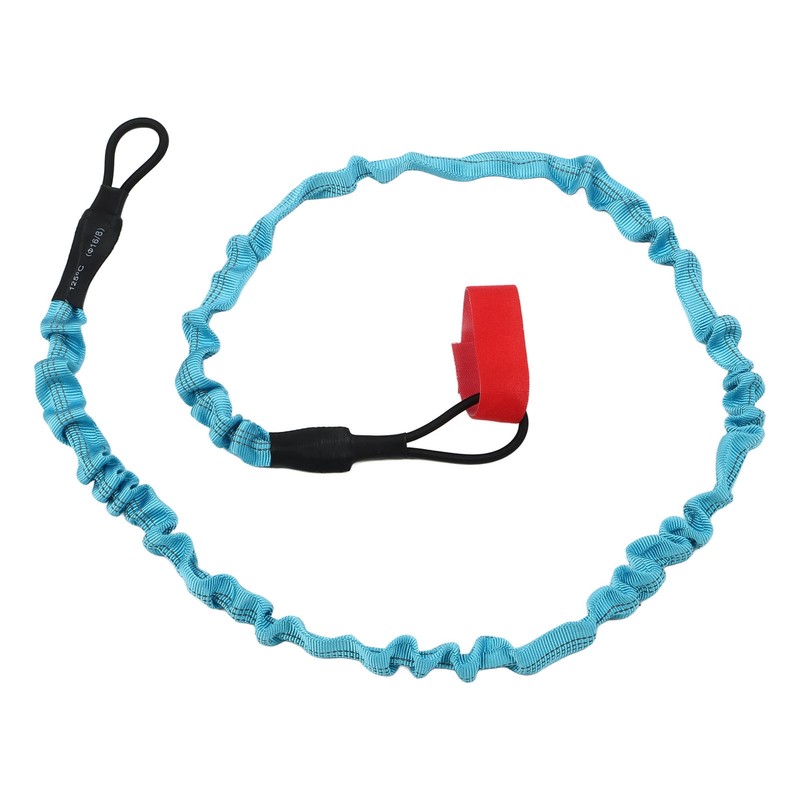 2Pcs Kayak Paddle Leash Nylon Rubber Corrosion Resistant Stretchable Anti
