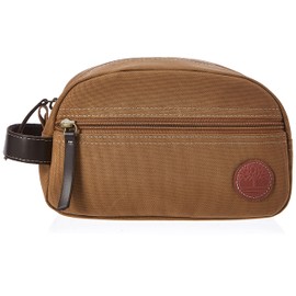 Timberland Men's Toiletry Bag Canvas Travel Kit Organizer, Khaki, One Size