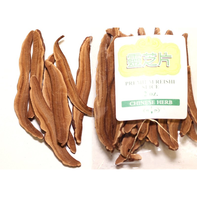 USTCM Premium Reishi Mushroom Slice Ling Zhi Pian灵芝片 2oz
