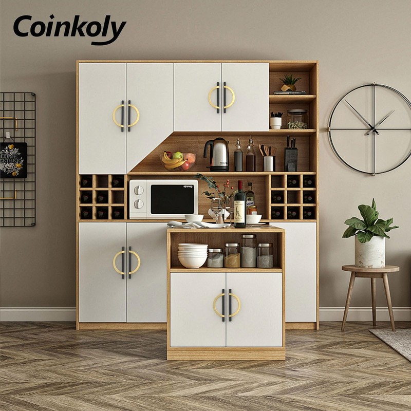 Coinkoly 10 Pack Black Brushed Gold Cabinet Pulls 5 Inch(128MM)
