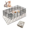 BNOSDM 79" X 55" Washable Bunny Cage Liners Large Rug