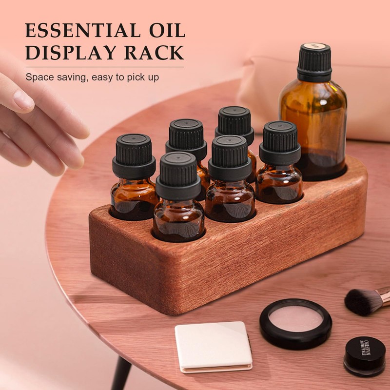 RoseFlower Ebony Essential Oil Holder Stand - 1 Large &