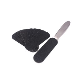 Foot File Callus Remover for Hard Skin, Foot Care Pedicure Tool with 10 Pcs Replacement Sandpaper for Hard Skin, 9 inchs