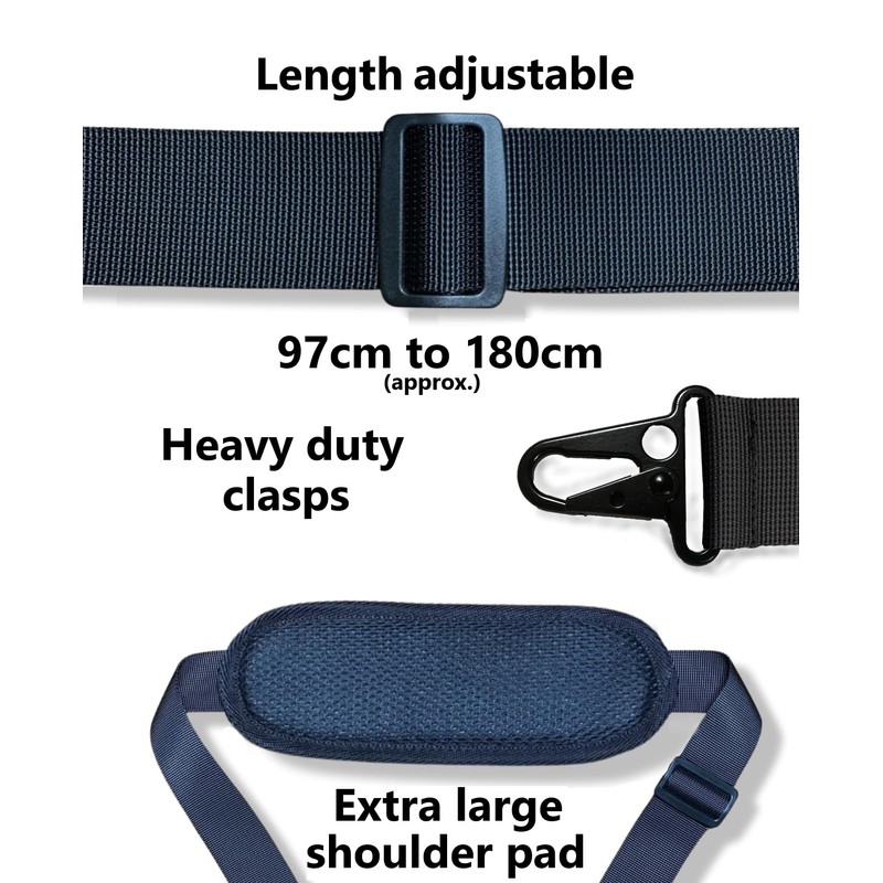 Scrabo Heavy Duty Paddleboard SUP Shoulder Carry Strap Weatherproof Black