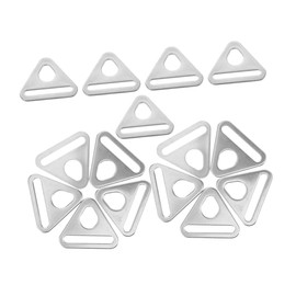 Abaodam 15pcs Stainless Steel Outdoor Expansion Buckles Canopy Triangle Buckles for Tent Setup Durable Fasteners for Camping Hiking Outdoor Activities