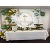 Mi Bautizo Backdrop Mexican Baptism Party Decorations God Bless First