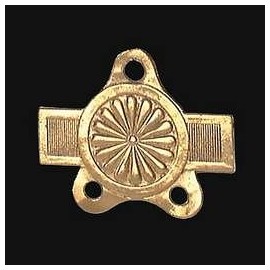 B&P Lamp® 1 1/2" Brass Chain Connector W/Embossed Design