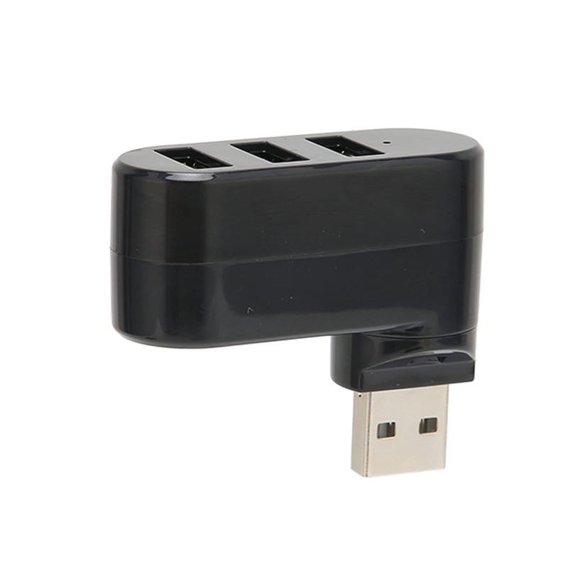 Jectse USB Splitter, 3 Port USB 2.0 Hub 180° Rotatable