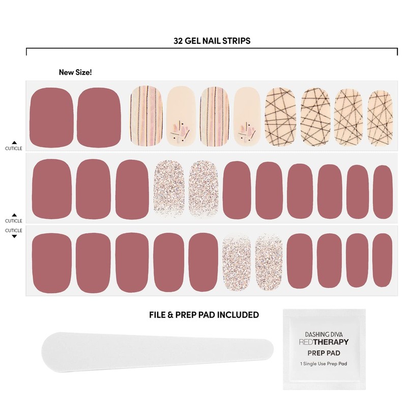 Dashing Diva Gloss Ultra Shine Gel Nail Strips 34 tiras