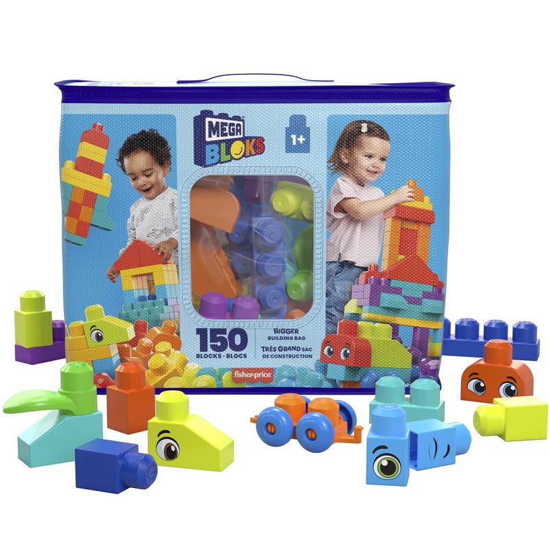MEGA BLOKS Juego de construcción de bolsa de construcción más