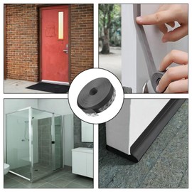 Adjustable Door Draft Stopper Seal Strip, Under Door Draft Blocker, Waterproof Bottom Seal Strip for Soundproofing, 5M Length - 35mm