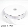 GAKA FAVOR Satin Ribbon White 25 mm, 90 Metres Decoration