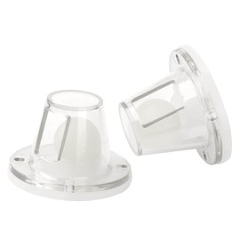QCG Boat Scupper Drain Valve Self-Bailing Ball Fits 3/4 Inch to 1-1/2 Inch Boats Scuppers Openings, Efficient Self-Bailing Boat Ball Scuppers, Clear (2 Pack)