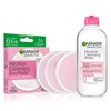 Garnier Micellar Water and Eco Pad Starter Kit, All-In-1 Facial