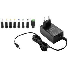 Poppstar Universal Power Supply, Variable Voltage (Volt), with Changeable Plug