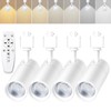 Motrackcao White 20W Track Lighting Heads,2700K-6500K Stepless Dimming H Type