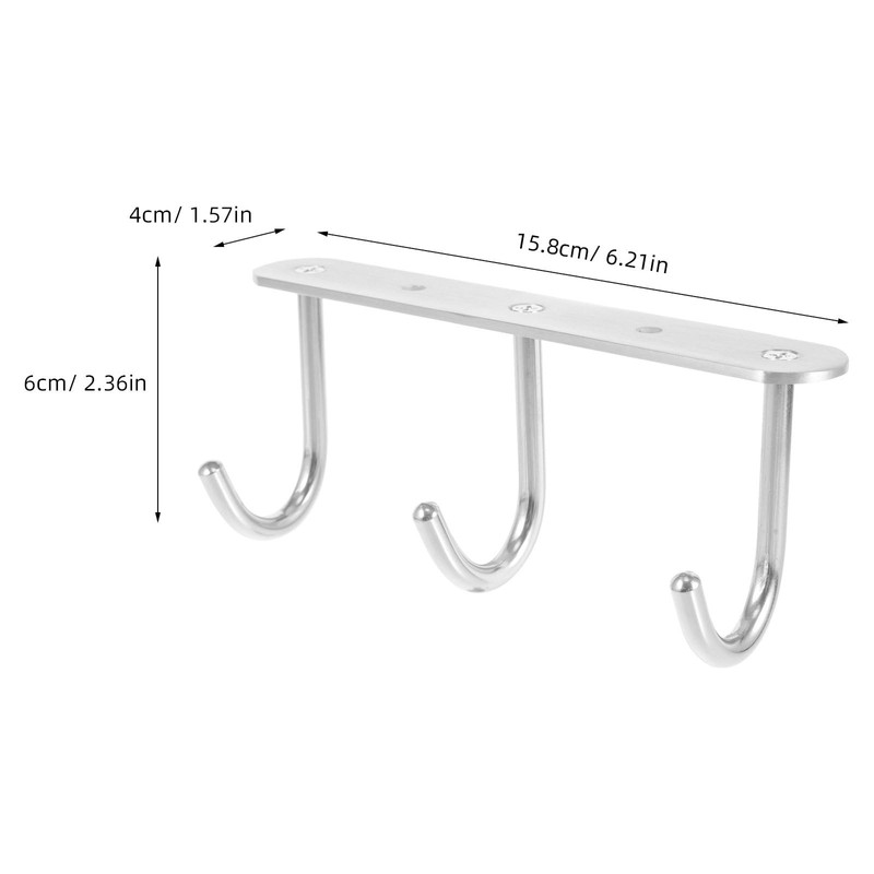 VOSAREA Hook Rail Kitchen Hook Practical Hook Hanger for Cups