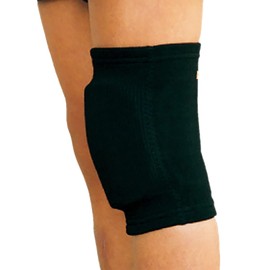 D&M #817 0.6 inch (15 mm) Thick Padded Knee Supporter for Juniors (Pack of 1) Black, S
