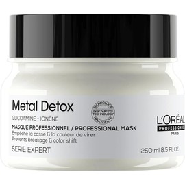 L'Oréal Professionnel Metal Detox Mascarilla Capilar Anti-Metales, Cabello más Suave y Nutrido, Reduce el Quiebre, Protege el Color y Aumenta el Brillo, 250 ml